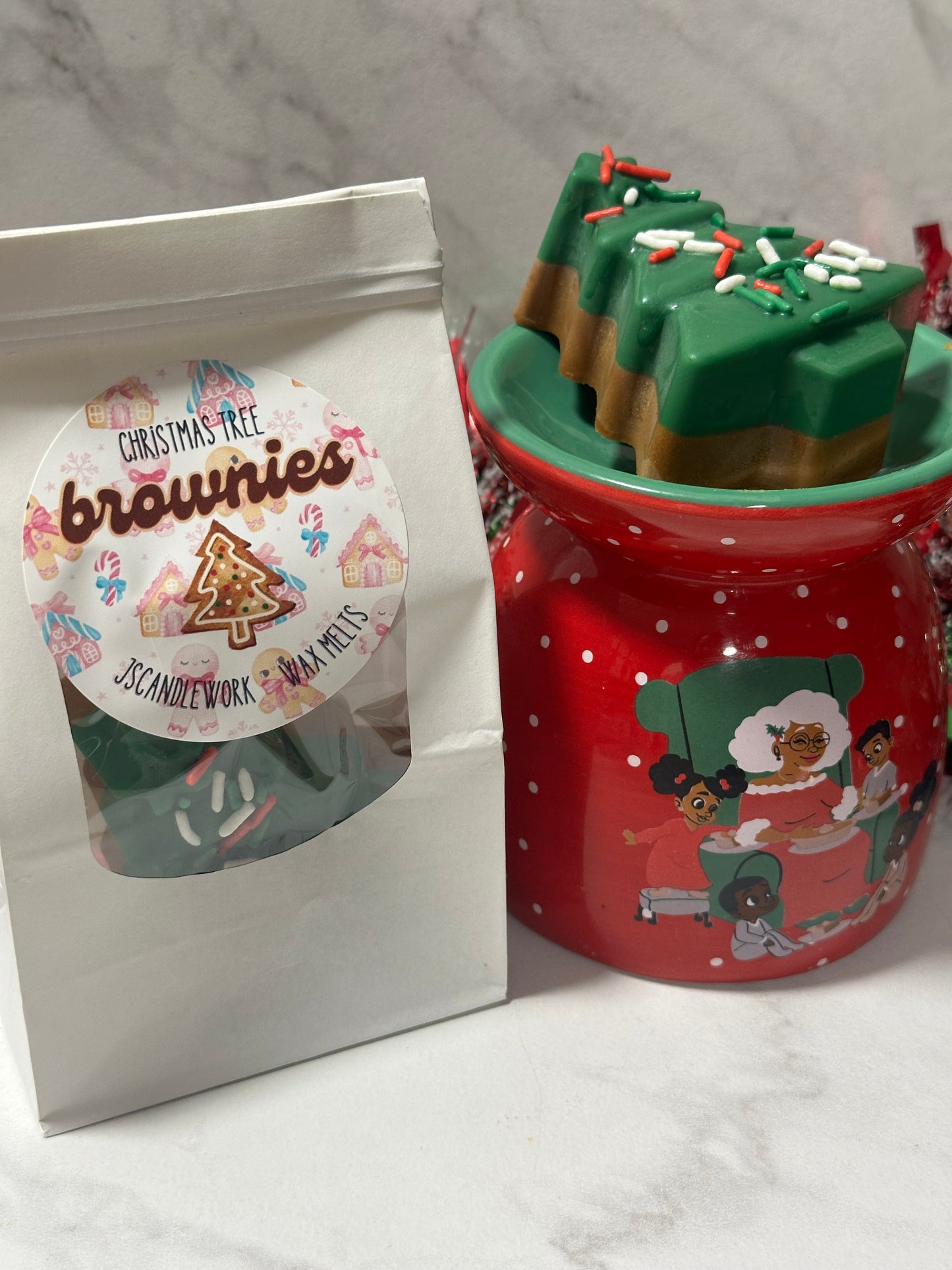 Christmas Tree Brownies